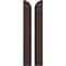 Ekena Millwork Americraft 2-Board (2 Batten) Wood Joined Board-n-Batten Shutters w/ Arch Top, ARW101BQ207X77TBH, PR ARW101BQ207X77TBH - alternate 1